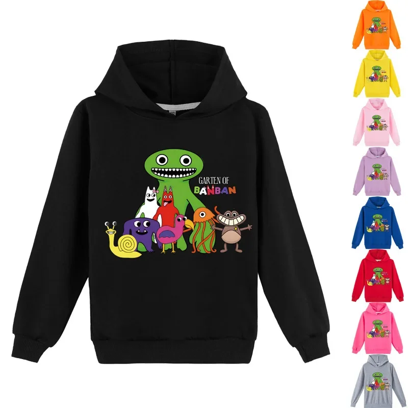 

Garten of Banban 2023 Korean Children's Clothing Garten of Banban Cartoon Fashion Peripheral Banban Garden Hoodie Sweatshirt