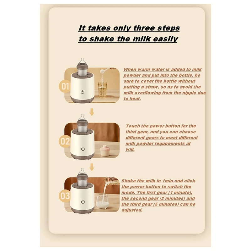 Description Picture 6 of itemPortable Electric Milk Shaker Different Drinks, Milk Tea Machine Coffee Maker Auto Stir Milk Foam Maker
