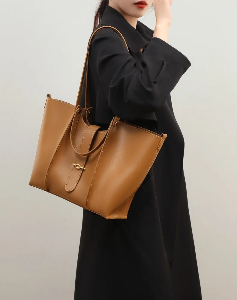 Womens Leather Tote Handbag