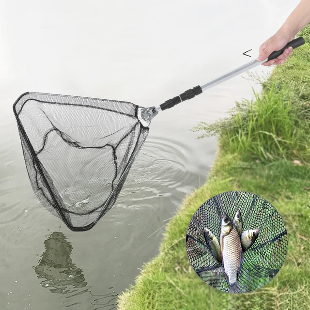 1.5M Durable Triangular Folding Fishing Landing Net With