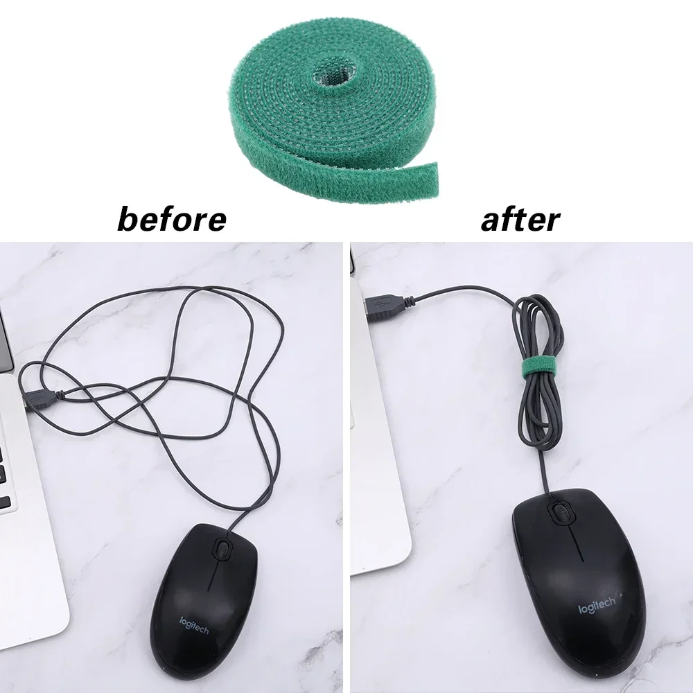 Self Adhesive Plant Nylon Cable Tie Green Adjustable Plants Hook Loop Support Garden Twine Bandage Reusable Fastener Tape Strips plant ties plastic plant cable ties