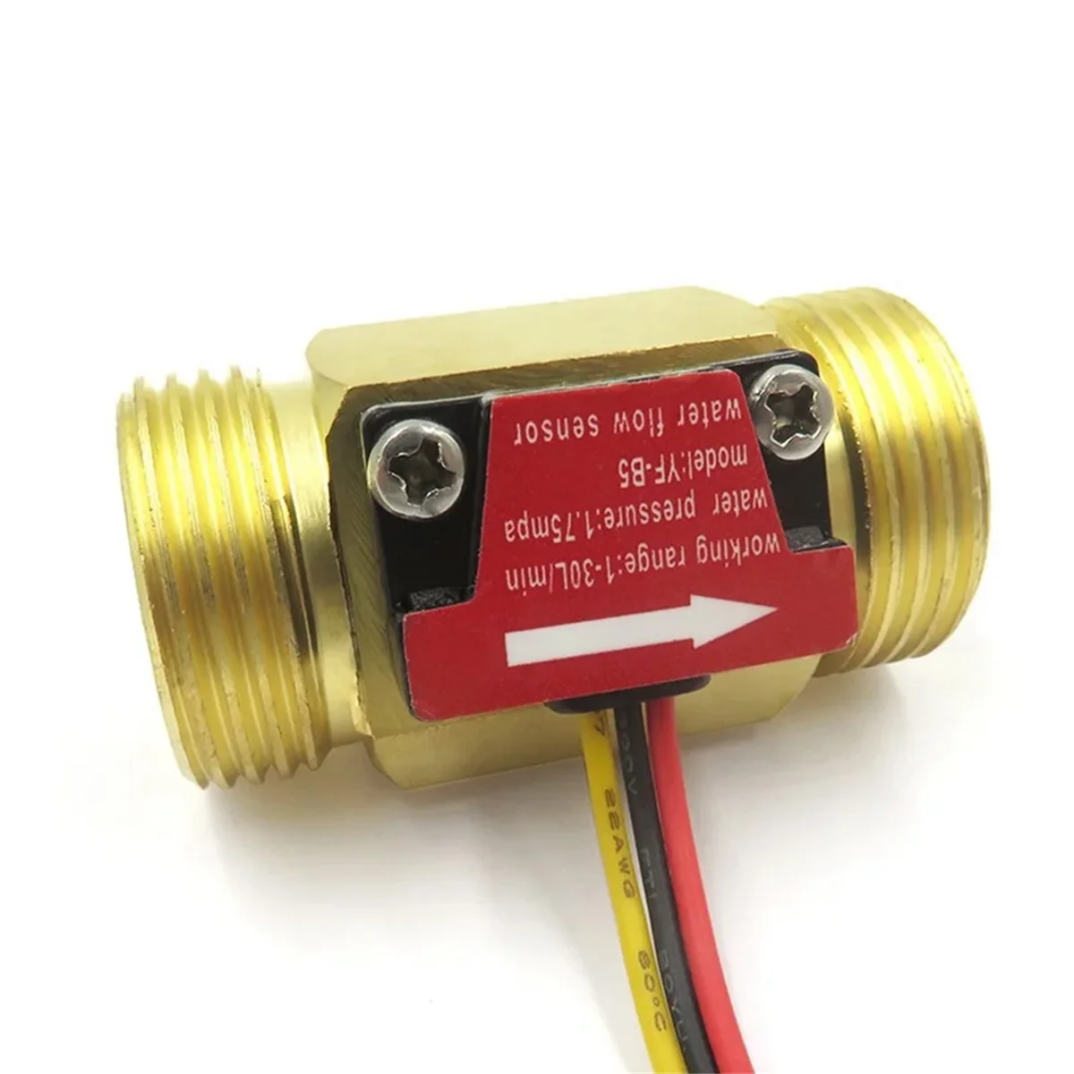 YF-B5 DN20 G3/4Inch Water Flow Sensor Switch DC5-18V 1-30L/Min Flow Meter for Industrial Control Liquid Circulating