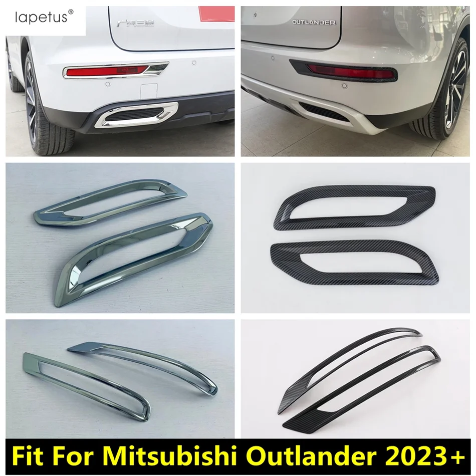 

Аксессуары для Mitsubishi Outlander 2023 2024, противотуманные фары для заднего бампера, лампы для век, украшение для бровей, отделка, Стайлинг автомобиля
