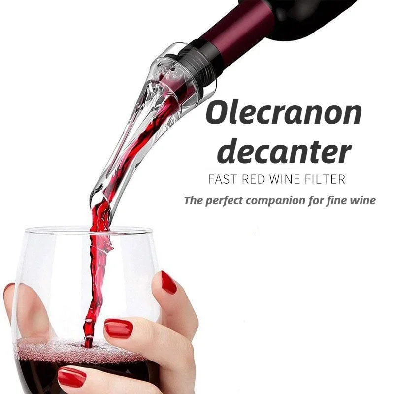 Magic Wine Decanter Red Wine Aerating Pourer Spout Decanter Aerator Quick Aerating Pouring Tool Pump Portable Filter wine aerator pourer wine aerator decanter