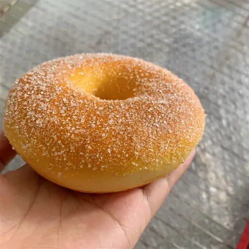 4.1inch Large Baked Doughnuts Recipe Soft Deliciously Pearlescent Cinnamon Sugar Coating Handmade Snack Original Brunch Donut - Image 3
