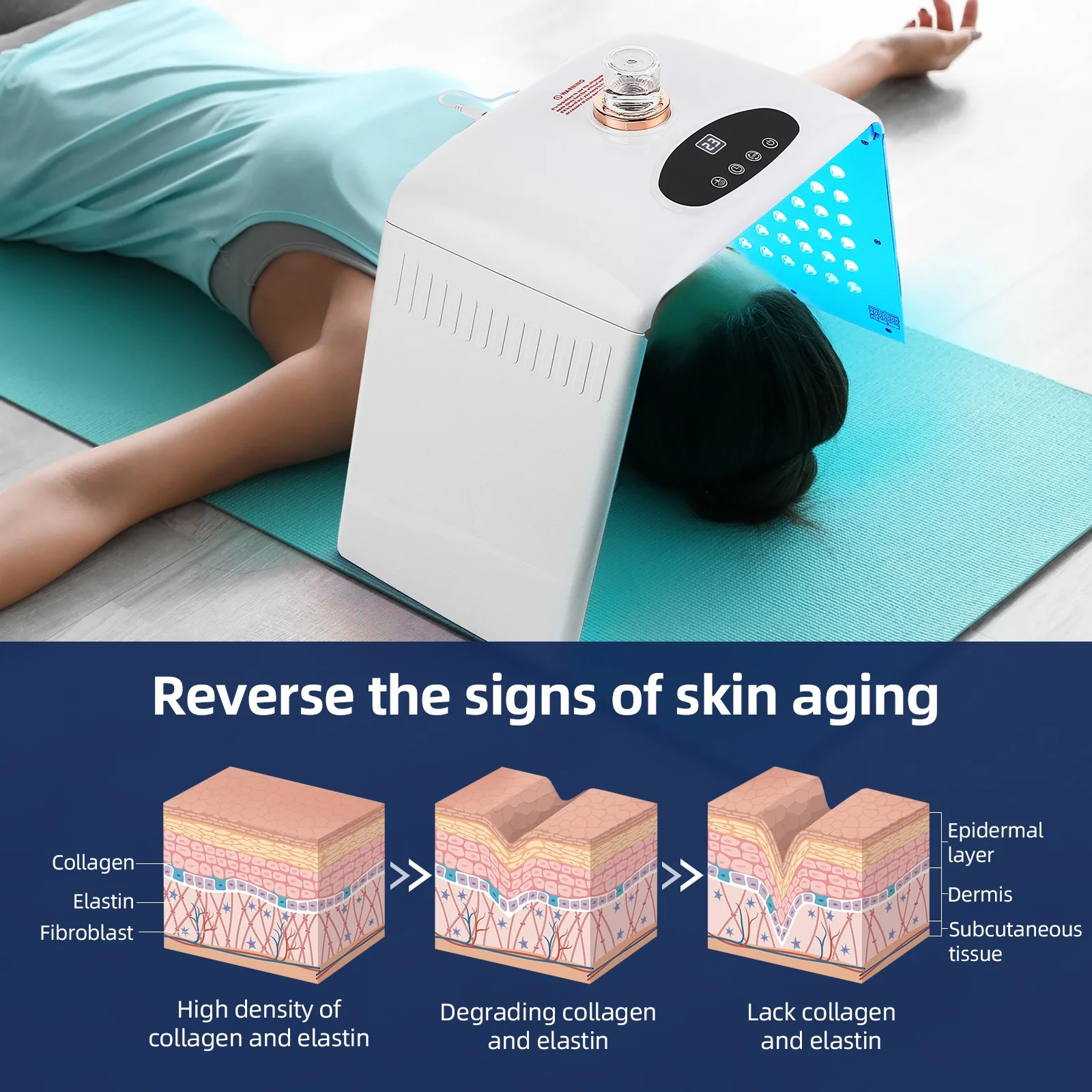 7 Colors LED Face Mask PDT Equipment SPA Facial Spray Device Skin Rejuvenation Light Facial Body Beauty Machines For Skin Care