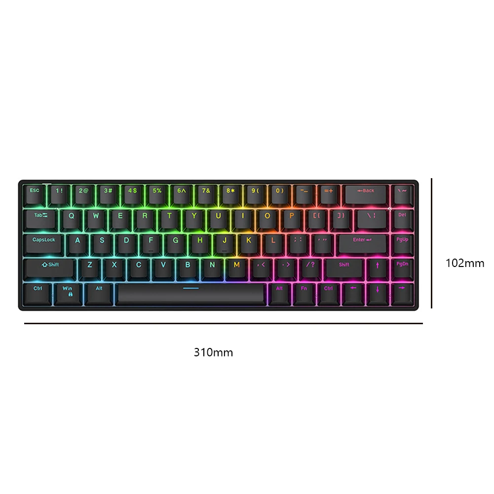 Wired Magnetic Axis E-Sports Gaming Mechanical Keyboard 8K Fast Trigger 68 Keys Gaming Keyboard Hot Swap for Gamer Home Office