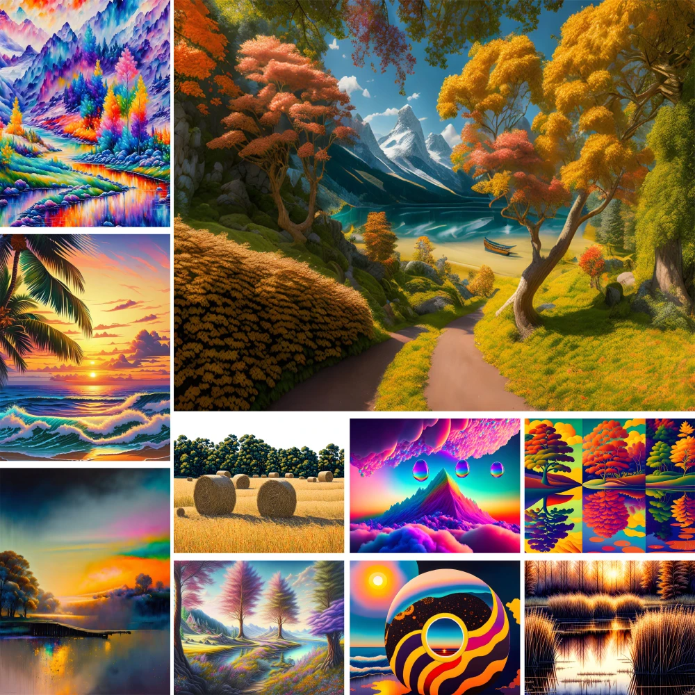 

Пейзаж большой природный живопись по номерам 20x30 масляная краска ремесла наборы для взрослых домашний Декор подарок для ребенка Бесплатная доставка Лидер продаж