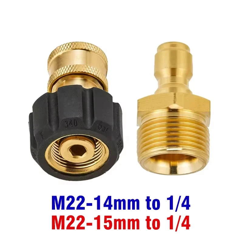Cleaning machine adapter kit M22 14mm/15mm to 1/4 