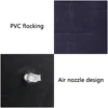 Couple Love Cushion Foot Rest Air Pillow Relax Cushion PVC Flocking Inflatable Triangle Pillow For Travel Office Car Portable 4