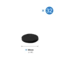 Black 30mm 32pcs