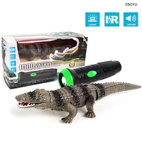 New Lighting Infrared RC Crocodile Simulative Remote Control Animal ElectricToy with Sound Funny Terrifying Christmas Kids Gift 1