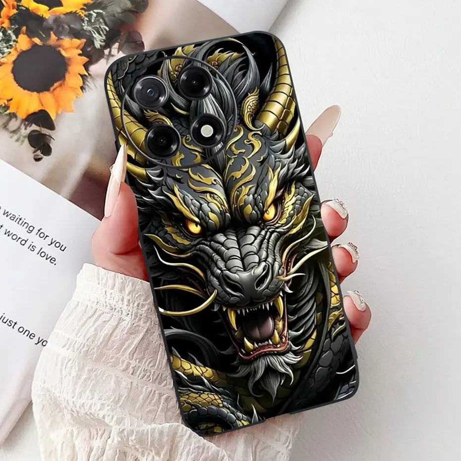 Sleek Black Silicon Soft TPU Phone Case - Modern Design Back Cover