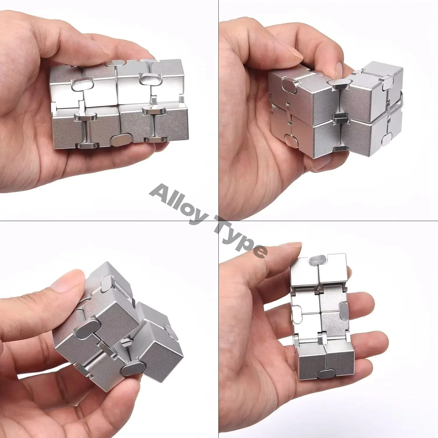 Alloy&Plastic Infinity Cube Fidget Toy Ultra-Durable Sensory Stress Reliever for thumbnail 12