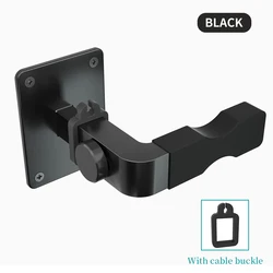 Adjustable Universal Vacuum Cleaner Wall Mount Stand with Strong - Bearing Support (With buckle Black)