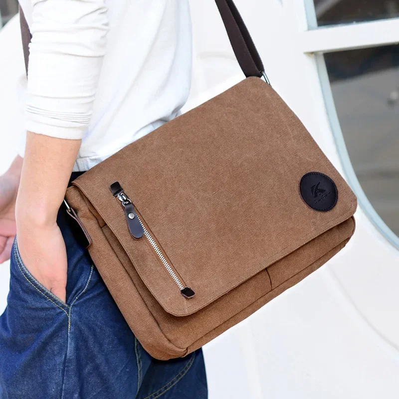 

Shoulder Bag Casual Travel School Bags for Teenagers Sac a Dos Bolsa Men Military Vintage Bags Canvas Leather Crossbody Bag