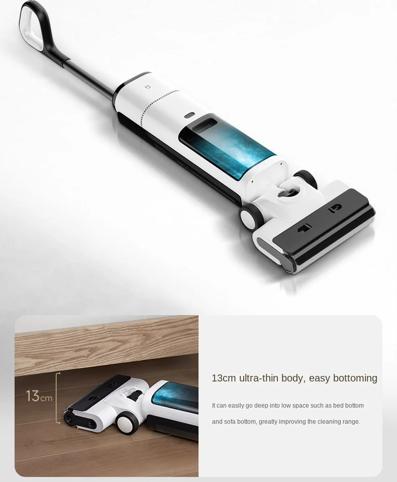 

XIAOMI MIJIA wireless floor washing machine 2 suction mop washing one household appliances lying flat double edge cleaning
