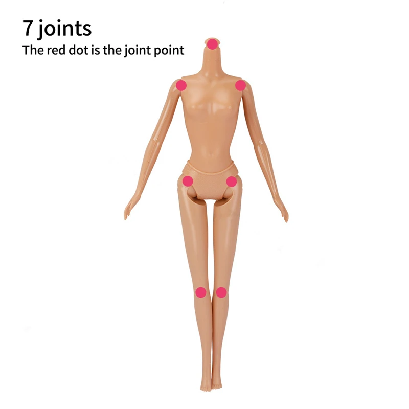 New 30cm Doll's Body 1/6 Bjd 7 Joints Movable 27cm Height Doll Body Girls Diy Dress Up Toys 4