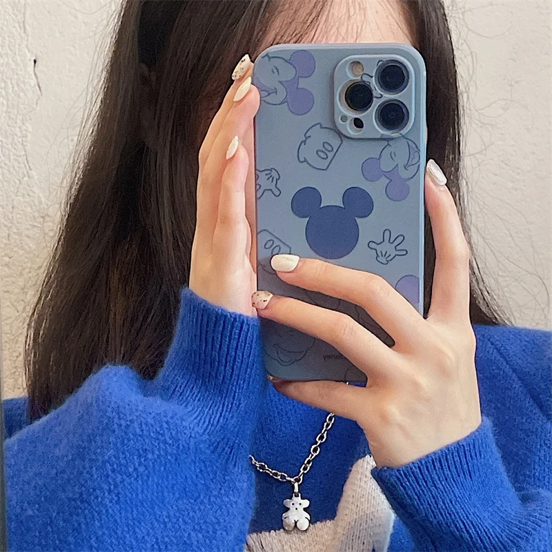 Mickey Mouse Anime Phone Case For iPhone 11 12 13 Pro MAX 12 13 Mini 6 6S 7 8 Plus X XR XS MAX SE 2020 Soft Silicone Funda Back case for iphone 12 pro