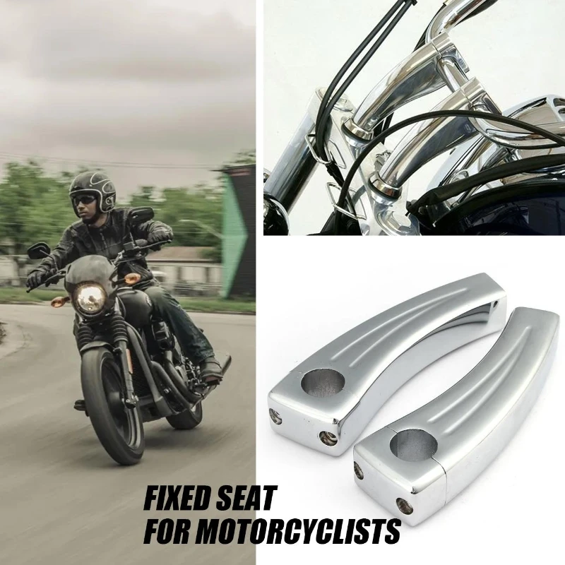 

6/7" Motorcycle Handlebar Risers Handlebar Mount Clamp for Honda Suzuki Yamaha Kawasaki