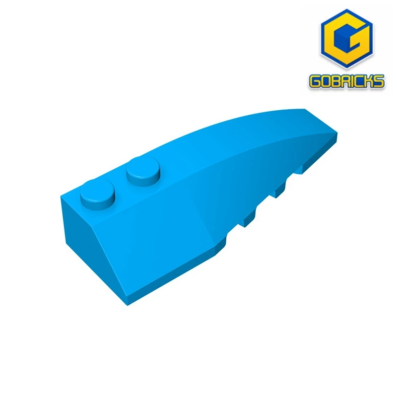 Gobricks GDS-745 coque droite 2X6 avec arc/angle compatible avec lego 41747 blocs de construction éducatifs bricolage pour enfants technique