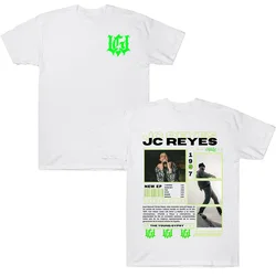 Rapper Jc Reyes Album Tour Graphic Harajuku Hip Hop Fashion Cotton T - Shirts - XS (White)
