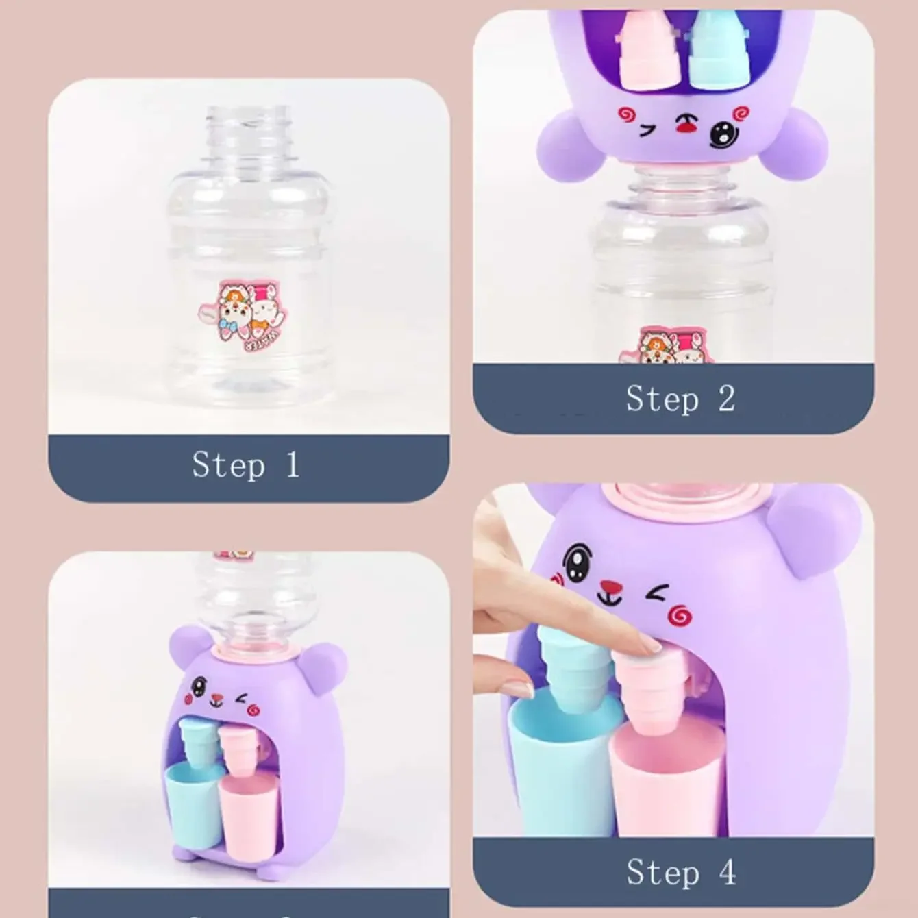 Mini Kitchen Simulation Toy Double Headed Water Dispenser