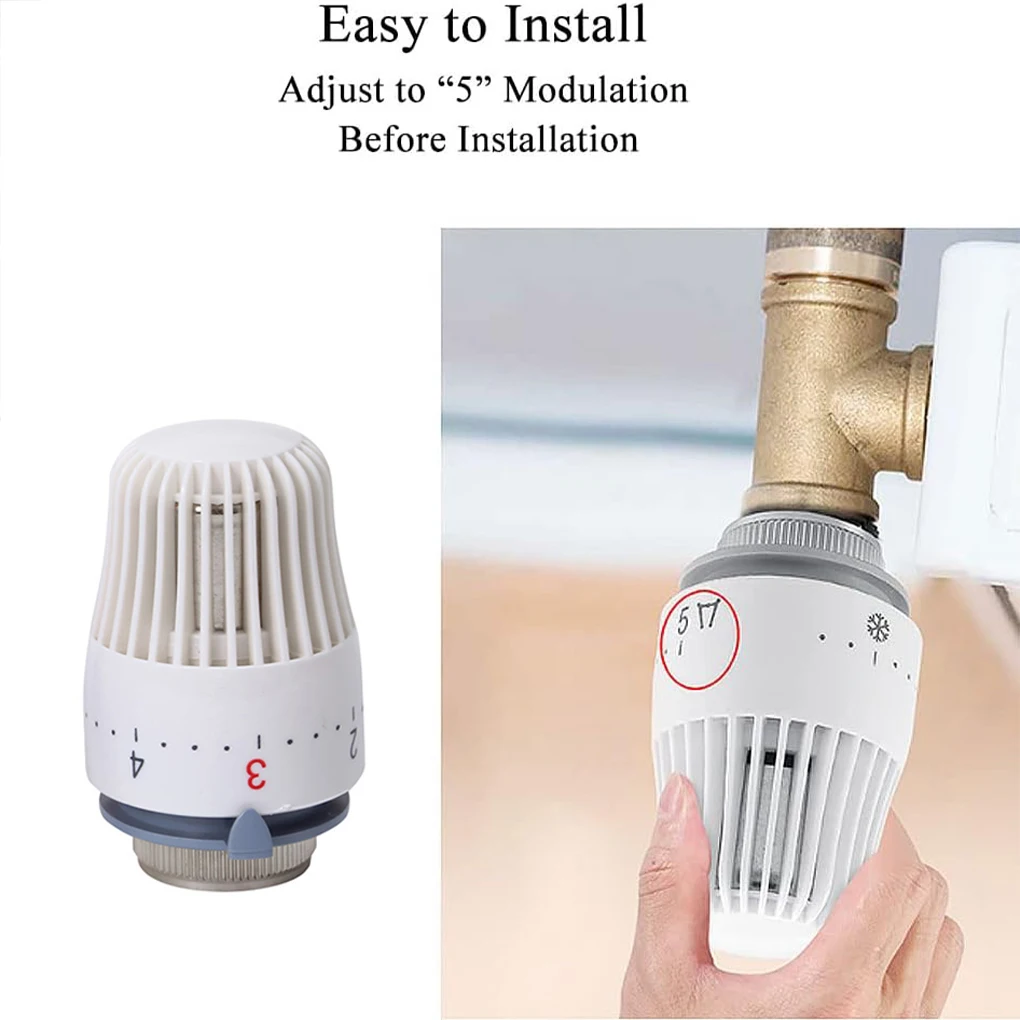 

2x Heating Controller Thermostat Valve Radiator Valve Radiator Thermostatic Easy Installation