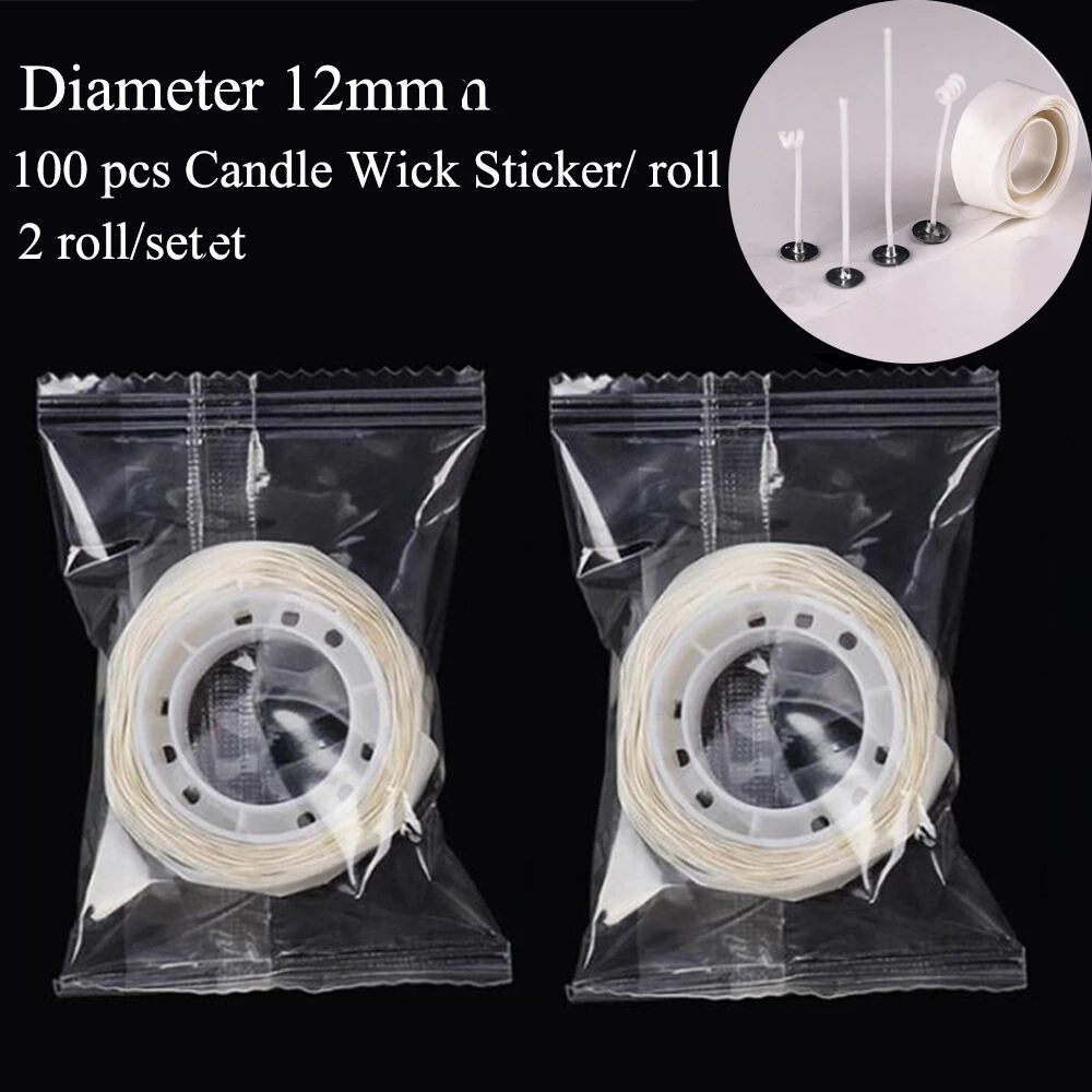 MEETOOT 300 Stoppini Per Candele In Cotone Pre-Cerati 26mm - Kit Fai Da Te Per Candele, Bassofumo - 5