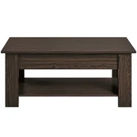 Renwick Modern 38.6" Wood Lift Top Coffee Table with Shelf for Livingroom, Espresso 1