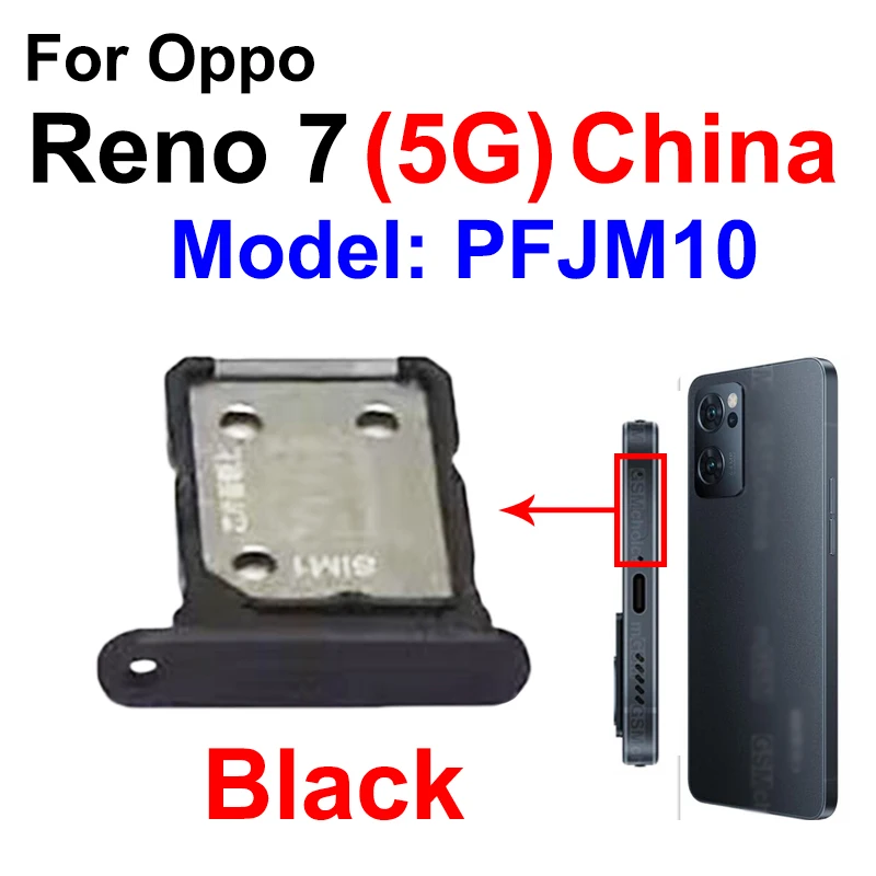Para oppo reno 7 7se 7lite 7z 4g 5g bandeja de cartão sim dupla