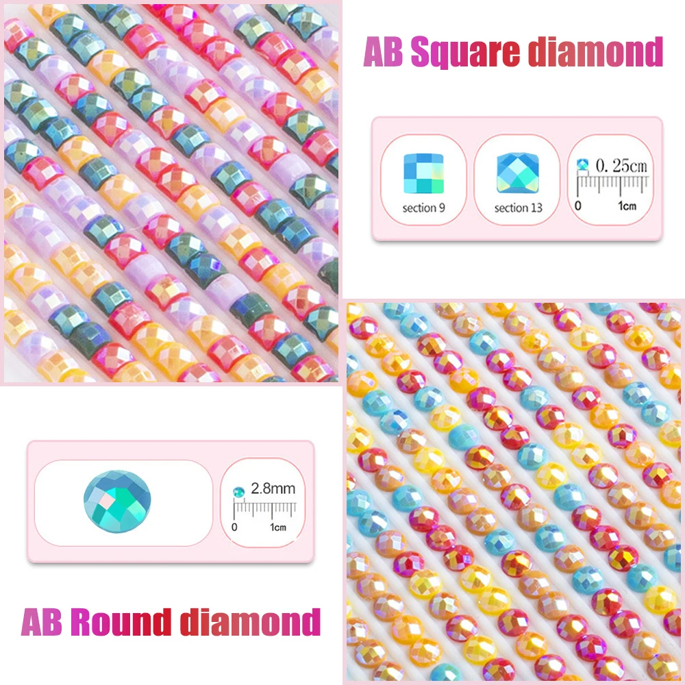 5D DIY Diamond Painting Seaside Beach Cross Stitch Kit AB Diamond Round Mosaic Landscape Art Home Decor Diamond Painting