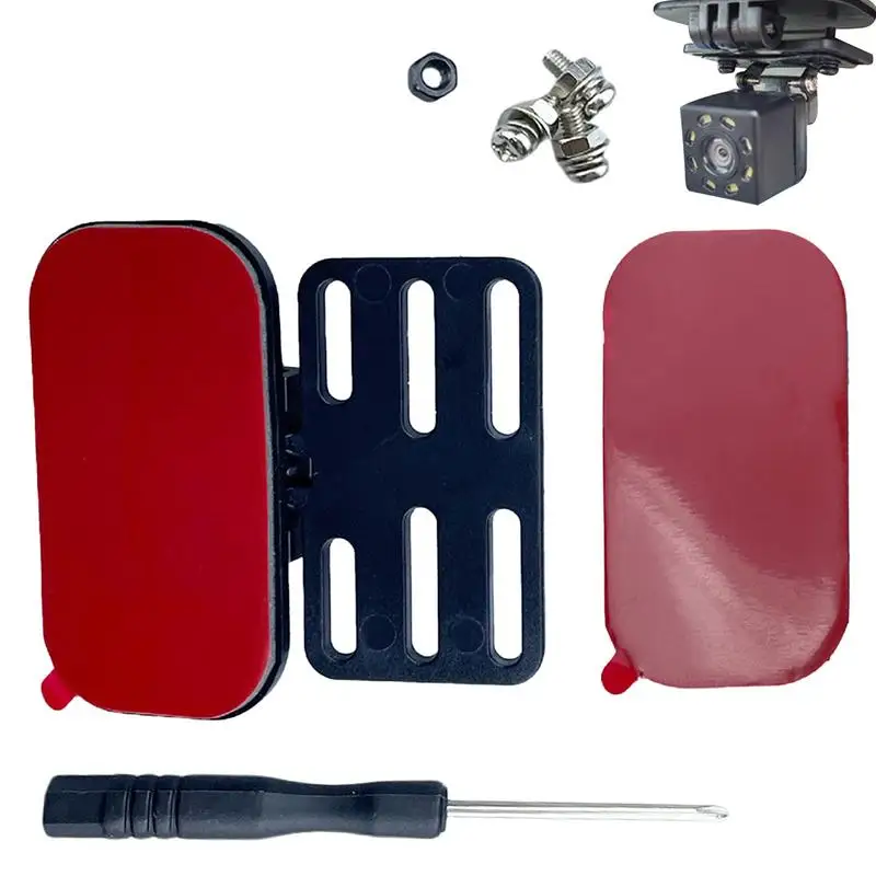 Rear Dash Cam Holder Rear Dash Cam Window Mount Camera Holder Rear Windshield Backup Camera Bracket with Multi-Angle Adjustment