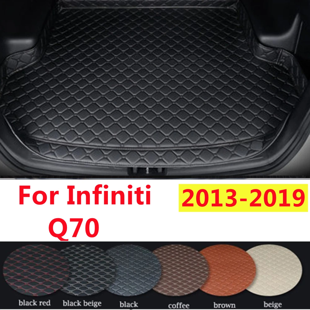 

SJ Высокая сторона любую погоду на заказ подходит для Infiniti Q70 2013-14-2019 автомобильный коврик для багажника автомобильные аксессуары задняя крышка для грузового лайнера ковер