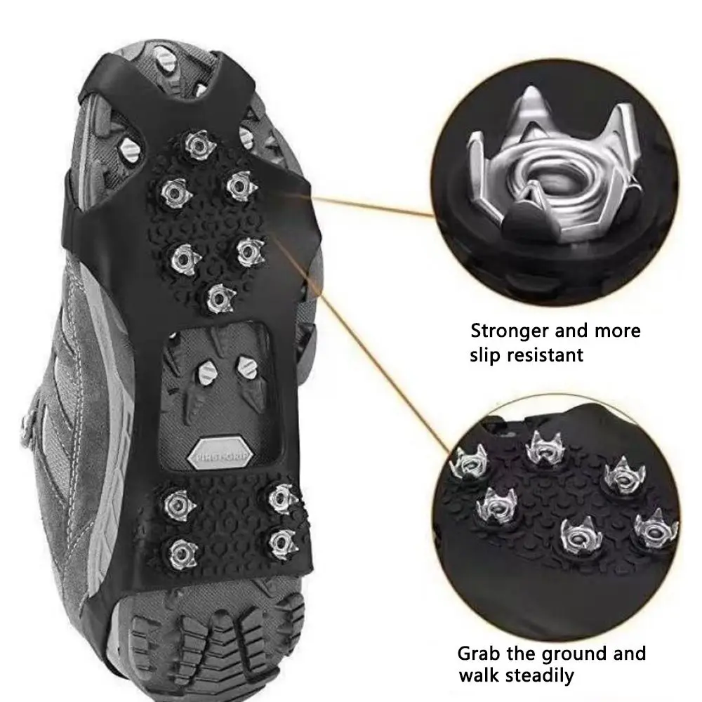 1 Pair Climbing Durable Shoe Accessories Cleats Overshoe Anti Slip Crampons Ice Grippers Ice Snow Shoes Spikes