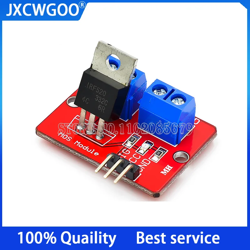 5pcs Irf520 Driving Module Mos Transistor Fet Single Chip