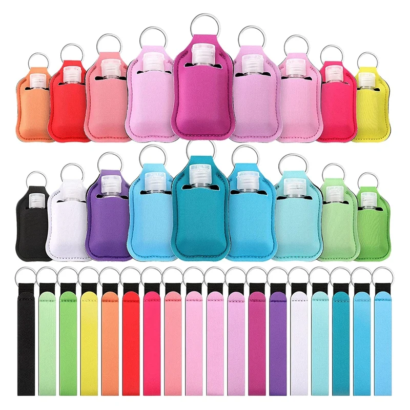 

Набор из 54 пустых бутылок для путешествий с держателем для ключей включает контейнер для бутылки для путешествий, держатель для ключей с ремешком на руку
