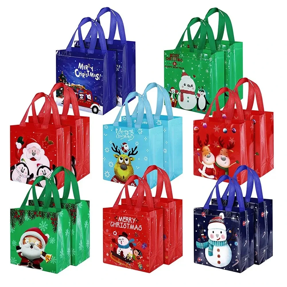 Reusable Promotion Nonwoven Storage Bag Christmas Nonwoven Shopping Bag with