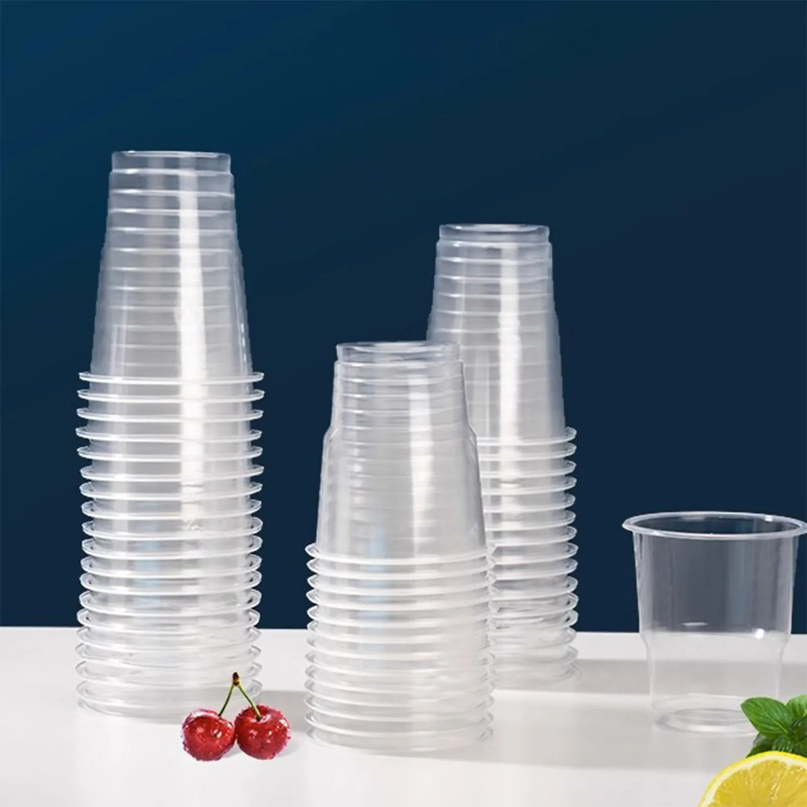 200 Pack 7Oz Clear Plastic Cups,7 Ounce Disposable Cups,Cold Party Drinking Cups For Any Occasion,Ice Tea,Juice, Coffee Glasses
