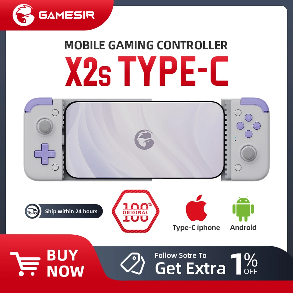 GameSir X2s Type-C スマホコントローラー ゲーム : GameSir-X2s Type-C モバイル ゲームコントローラー