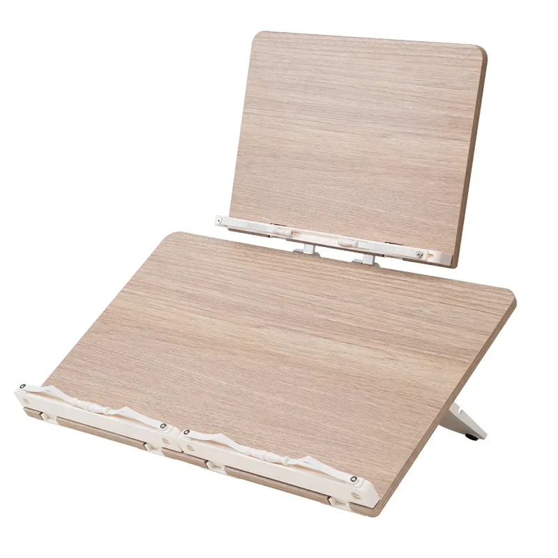 

2023 Year New Aoliviya Official New Nanguoshuxiang Bamboo Double Layer Reading Rack Desktop Reading Stand Book Easel Student Hig