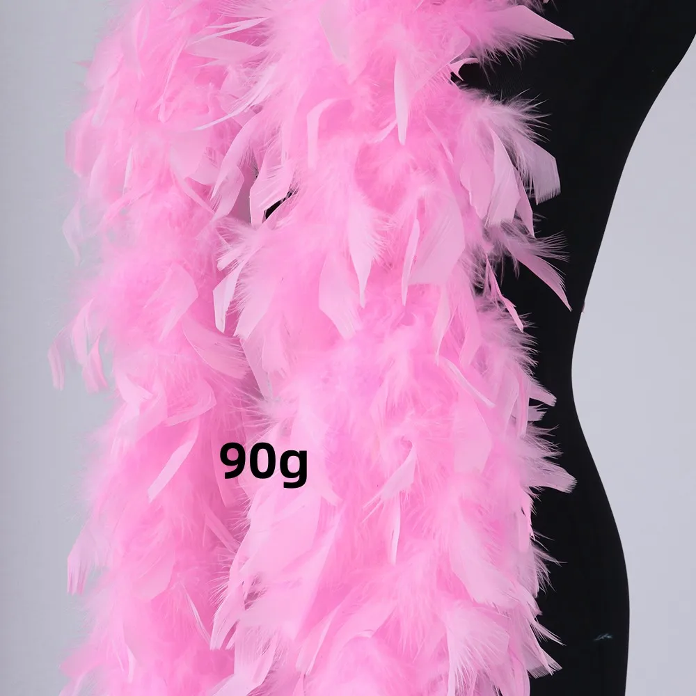 Boa De Plumes Multicolore 200 Cm – Écharpe Légère En Plumes De Dinde – Pour Déguisement, Décoration, Fête (Noël, Carnaval, Soirée à Thème) - 9