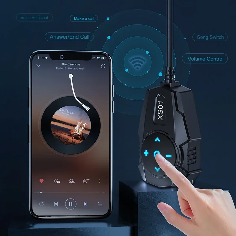 Waterproof Motorcycle USB-C Charger with Bluetooth Remote Controller