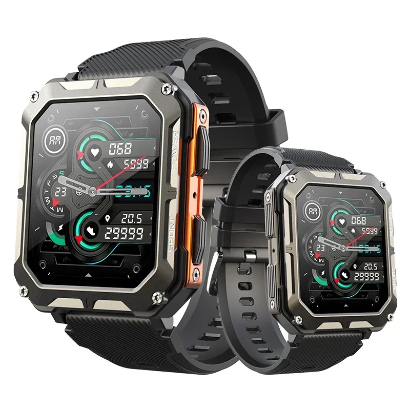 

New Military Smart Watch Men Waterproof BT Call Fitness Tracker Women 123Sports Outdoor Adventure Smartwatch Heart Rate Tracker
