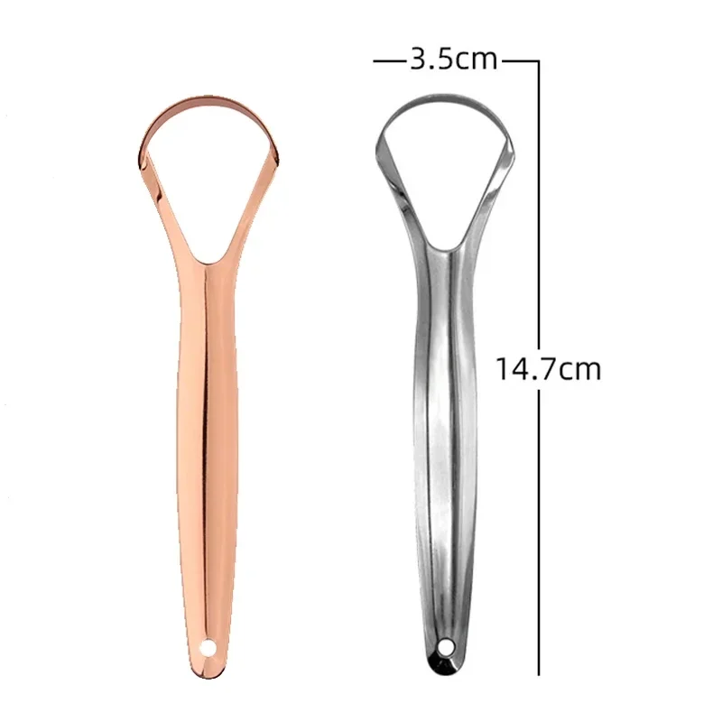 Cleaning Coated Tongue Open Type Tongue Scraper Stainless Steel Oral Tongue Cleaner Brush Toothbrush Oral Hygiene Care Tools