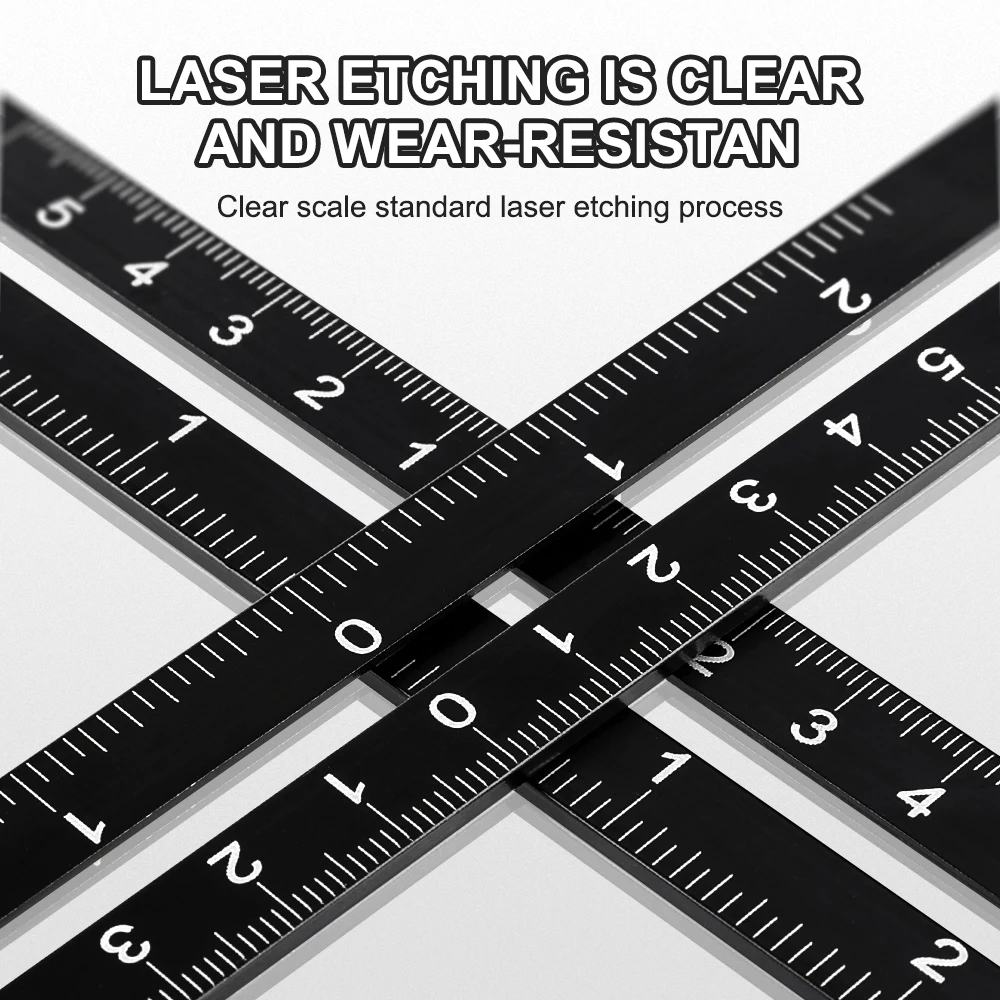 Angle Measuring Ruler Aluminum Alloy Multi Angle Ruler Finder Measure Ruler 2 Drill Tile Hole Locator Woodworking Construction tool
