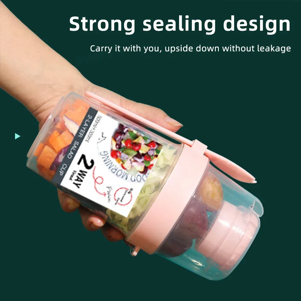 Diy 1pc Double Layer Container For Fresh-Keeping Plastic Container For Fresh-Keeping Sealed Food Storage Kitchen Storage Box