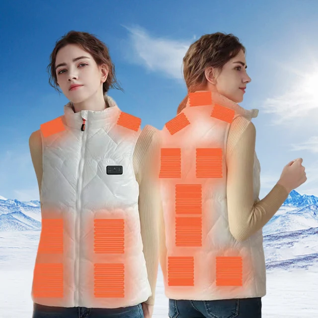 Gilet Chauffant Électrique Intelligent Pour Hommes 15 Zones - Temu France