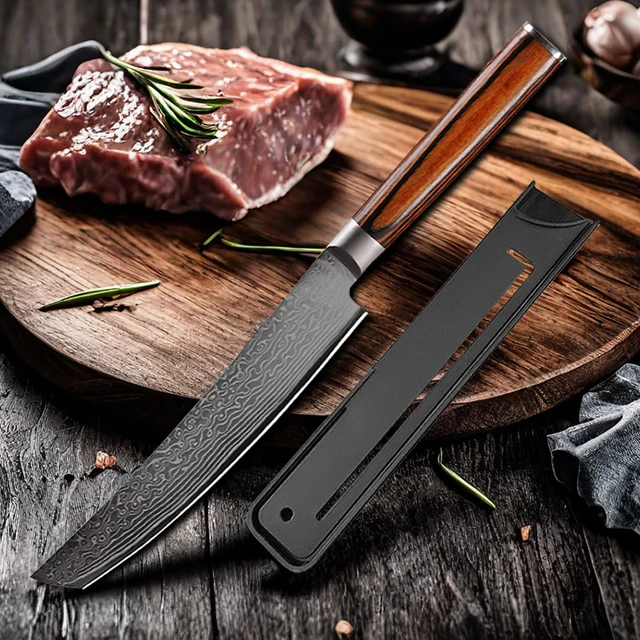 67 strati in acciaio di Damasco Coltello da cuoco giapponese Mannaia per carne Coltello da cucina Pesce Sushi Affettare Coltello per filetti Utensili da taglio da cucina 1