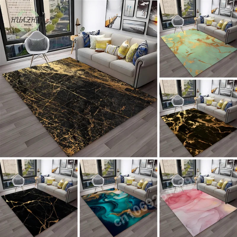 

Marble 3D Carpet HD Colour Fluid Irregular Illusion Rug for Bedroom Home Living Room Large Area Rugs Floor Decorative Soft Mat